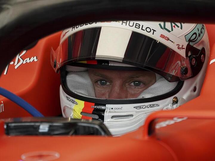 Konzentriert: Ferrari-Pilot Sebastian Vettel.