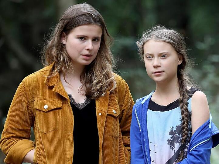 Die Klimaschutzaktivistinnen Luisa Neubauer (l.) und Greta Thunberg.