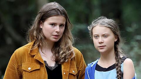 Die Klimaschutzaktivistinnen Luisa Neubauer (l.) und Greta Thunberg.