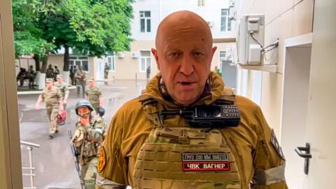 Jewgeni Prigoschin, Chef der Söldnertruppe Wagner, bei einer Videoansprache.