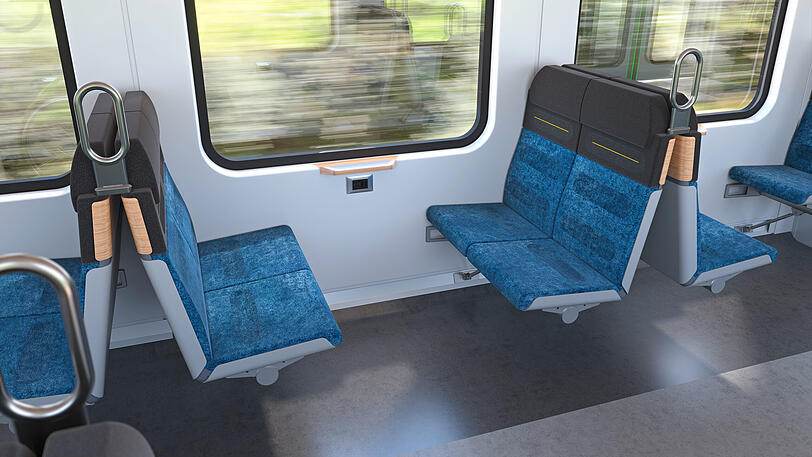 Die neuen Münchner S-Bahnen von innen.