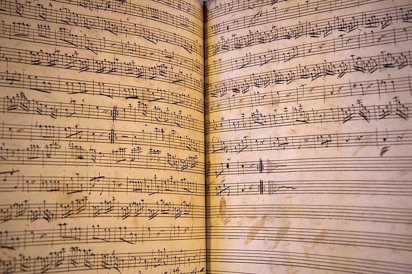 Diese musikalische Handschrift stammt aus der Feder von Preußenkönig Friedrich II.