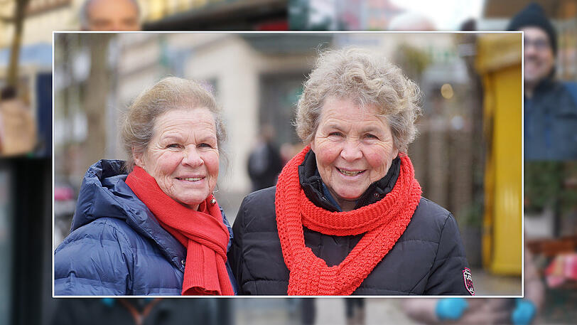 Schwestern und Rentnerinnen v.li. Ingrid (76) und Kristin (74).
Ingrid: "Wir beide kommen gerade vom Gottesdienst St Maximilian. Rainer Maria Schießler hat uns 
aufgefordert, begeistert zu leben. 
Ich habe 42 Jahre für die Stadt malocht - und als Mathematik-Lehrerin den Philipp Lahm unterrichtet. 
Ich bin ein Großstadtkind - ich könnte nicht auf dem Land leben. Da würde ich die Vielfalt und die Anonymität vermissen. Außerdem haben wir beide jeweils zwei hübsche Töchter.  
Mein liebstes griechisches Lokal ist das riesige Apostel`s Restaurant in der Schweigerstraße. Da esse ich meistens Zuchinifladen."
Kristin: "Das Schönste an München ist, dass wir da überall mit dem Radl hinkommen. Man kann losfahren ohne zu wissen wo man am Abend ankommt."