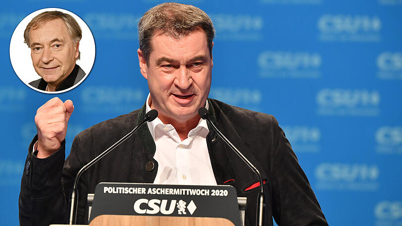 Markus Söder bei seiner Rede am Politischen Aschermittwoch.
