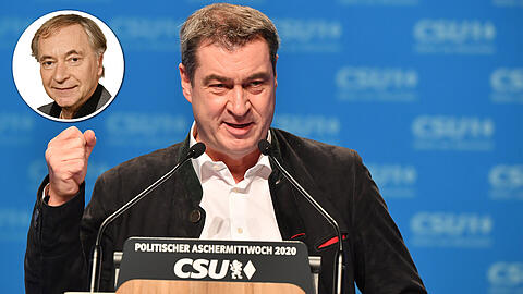 Markus Söder bei seiner Rede am Politischen Aschermittwoch.