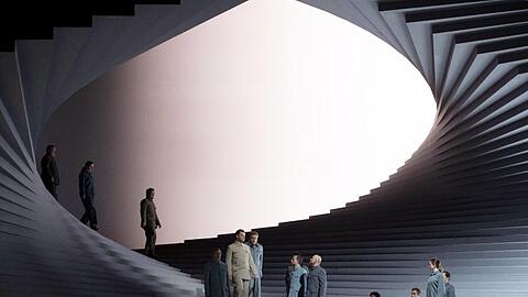 Premiere am Schirm statt im Theater: Die Oper "Fidelio" im Theater an der Wien.