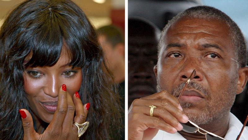 Sie soll von Charles Taylor (rechts) einen der umstrittenen Blutdiamanten angenommen haben und nun steht sie vor Gericht: Naomi Campbell Sie soll von Charles Taylor (rechts) einen der umstrittenen Blutdiamanten angenommen haben und nun steht sie vor Gericht: Naomi Campbell