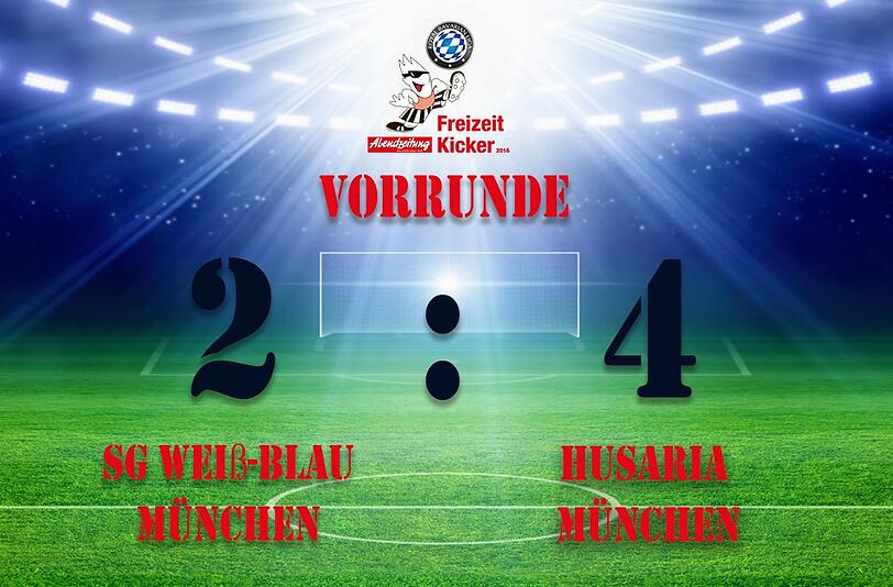 Husaria München gewinnt mit 2:4 gegen SG Weiß-Blau München.