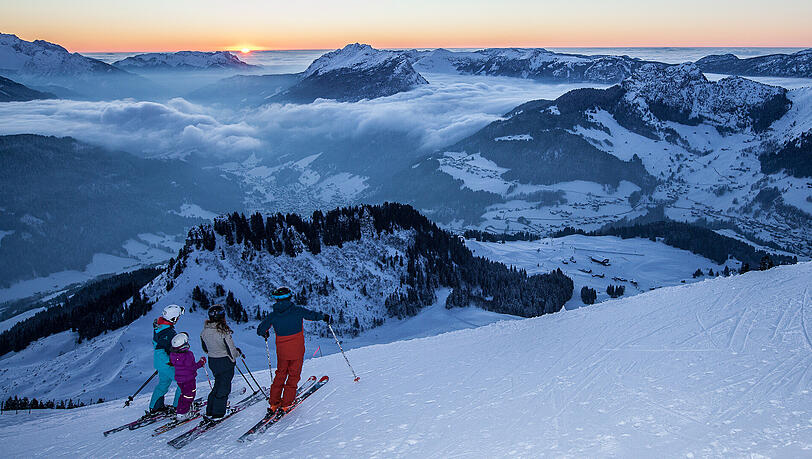 Neue Piste Gypaete im französischen Skigebiet Le Grand-Bornand – dort können Wintersportler sogar ihre Zeit messen lassen. Neue Piste Gypaete im französischen Skigebiet Le Grand-Bornand – dort können Wintersportler sogar ihre Zeit messen lassen.