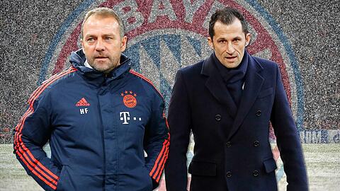 Zwei Männer, ein Ziel: Verstärkungen im Winter. Für Bayern-Sportdirektor Hasan Salihamidzic (r.) sind die Wünsche seines Trainers Hansi Flick allerdings fast schon eine Mission impossible.