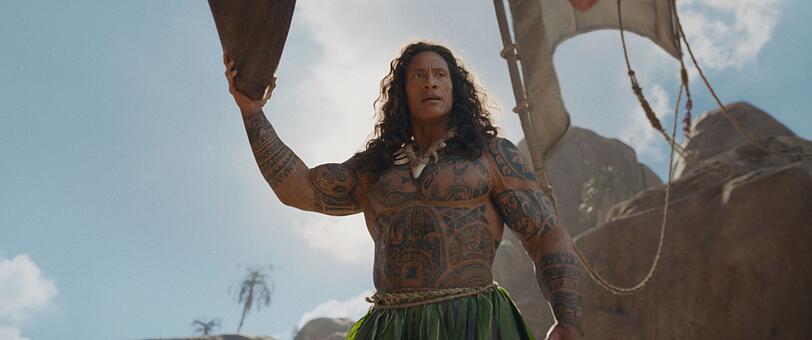 Dwayne Johnson as Maui.