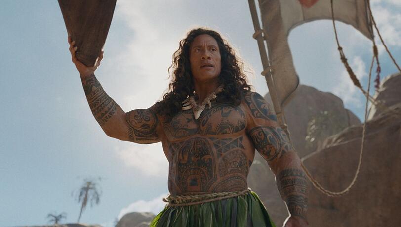 Dwayne Johnson as Maui.