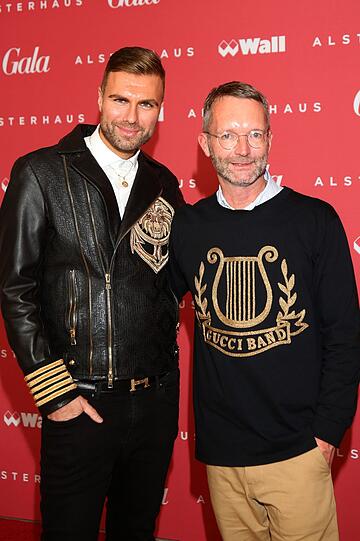 Modedesigner André Borchers und "Gala"-Fashion Director Marcus Luft.