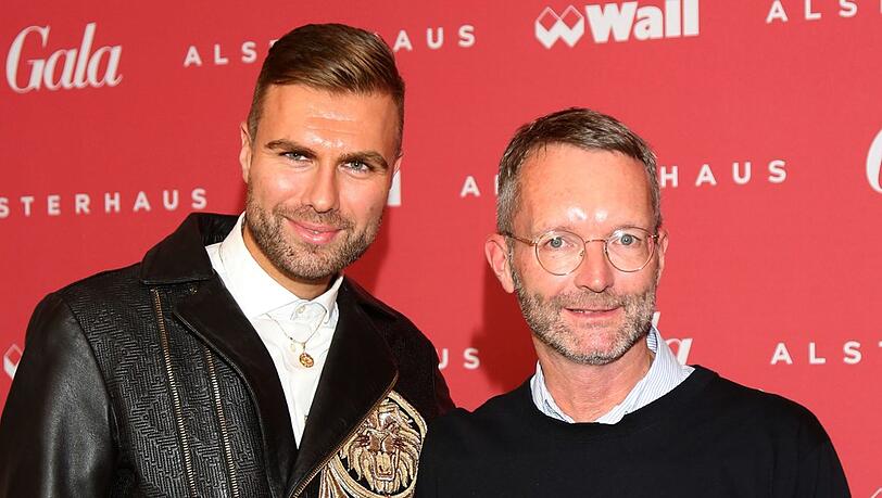 Modedesigner André Borchers und "Gala"-Fashion Director Marcus Luft. Modedesigner André Borchers und "Gala"-Fashion Director Marcus Luft.