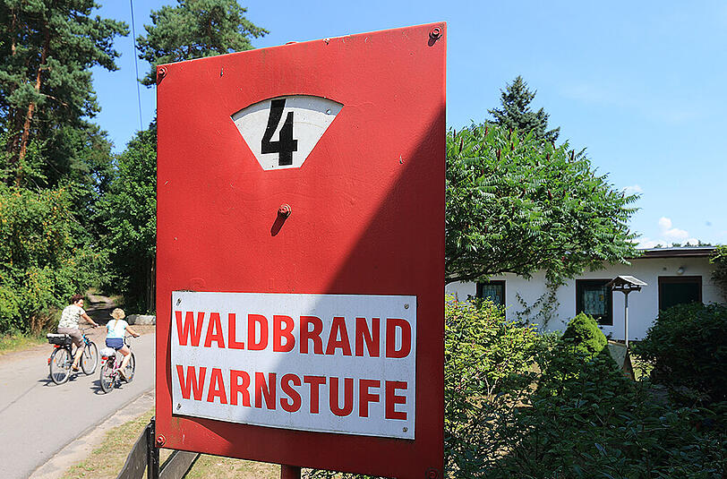 Durch die anhaltende Hitze steigt die Waldbrandgefahr: Momentan herrscht Gefahrenstufe 4 von 5.