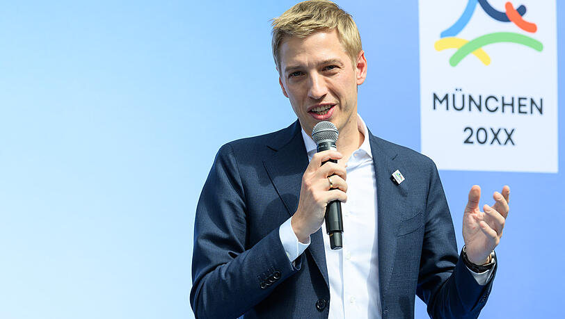 OB Dominik Krause (Grüne) wirbt für Münchens Olympiabewerbung. OB Dominik Krause (Grüne) wirbt für Münchens Olympiabewerbung.