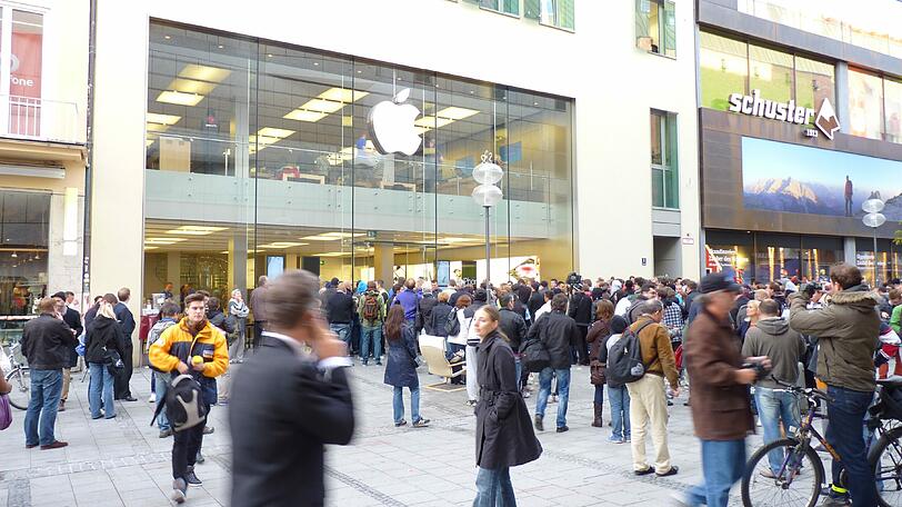 Verkaufsstart des iPhone 5 in München: Bilder vom Ansturm auf den Apple-Store in der Rosenstraße