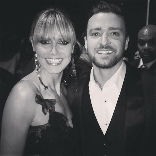 Da haben sich zwei gesucht und gefunden: Heidi Klum und Justin Timberlake auf der After-Party der American Music Awards in Los Angeles