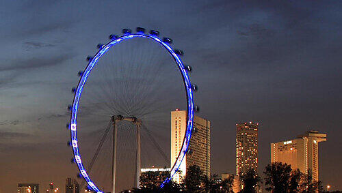 Singapore Flyer bei Nacht Singapore Flyer bei Nacht