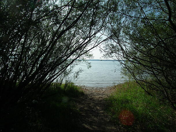 Ufer am Chiemsee: Nur wenige Meter entfernt liegt ein weiteres Grundst&uuml;ck von Manfred Lutz.