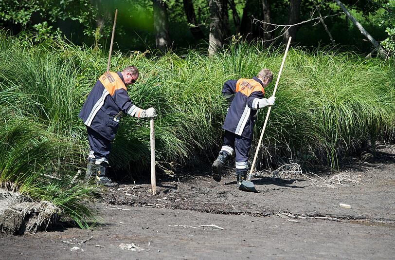 Die Suche nach Alligator-Schildkröte "Lotti" geht weiter. Hier sehen Sie die Bilder vom Badesee in Irsee.