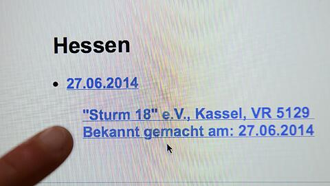 Seit dem 27.Juni 2014 war die nordhessische Neonazi-Kameradschaft "Sturm 18"  im Vereinsregister eingetragen.