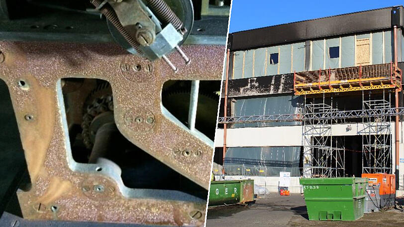 Rost und Ruß machen den übrigen Exponaten zu schaffen - ein Wettlauf gegen die Zeit beginnt.