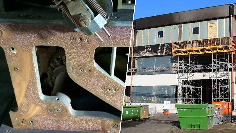 Rost und Ruß machen den übrigen Exponaten zu schaffen - ein Wettlauf gegen die Zeit beginnt. Rost und Ruß machen den übrigen Exponaten zu schaffen - ein Wettlauf gegen die Zeit beginnt.