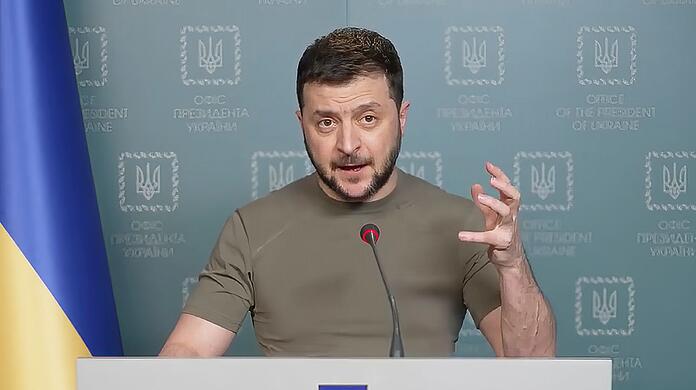"Wir werden kämpfen": Wolodymyr Selenskyj.