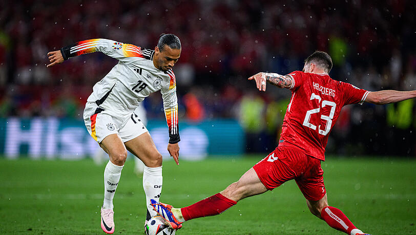 Von Dänen kaum zu halten: DFB-Dribbler Leroy Sané.