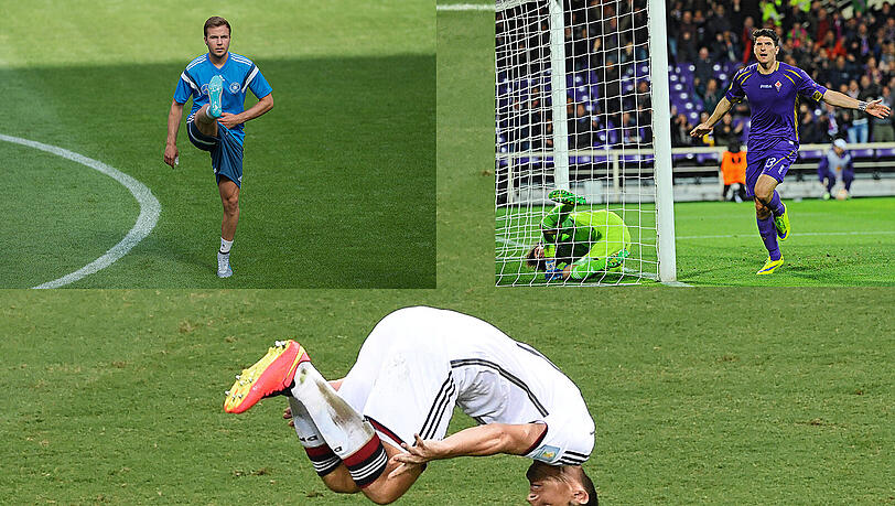 Sein Markenzeichen sind der Salto – und viele, viele Tore: Ex-DFB-Stürmer Miroslav Klose. Mario Götze ist her Mittelfeldspieler als Stürmer. Will mit Deutschland zur EM: Florenz-Stürmer Mario Gomez. Sein Markenzeichen sind der Salto – und viele, viele Tore: Ex-DFB-Stürmer Miroslav Klose. Mario Götze ist her Mittelfeldspieler als Stürmer. Will mit Deutschland zur EM: Florenz-Stürmer Mario Gomez.