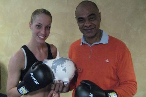 Gemeinsam für &bdquo;Afrika direkt&ldquo;: Cindy Metz und Initiator Charles Huber.