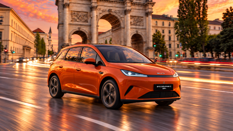 Das passende Fahrzeug f&uuml;r diesen Test kommt von H&auml;usler: der BYD DOLPHIN G DM-i.
