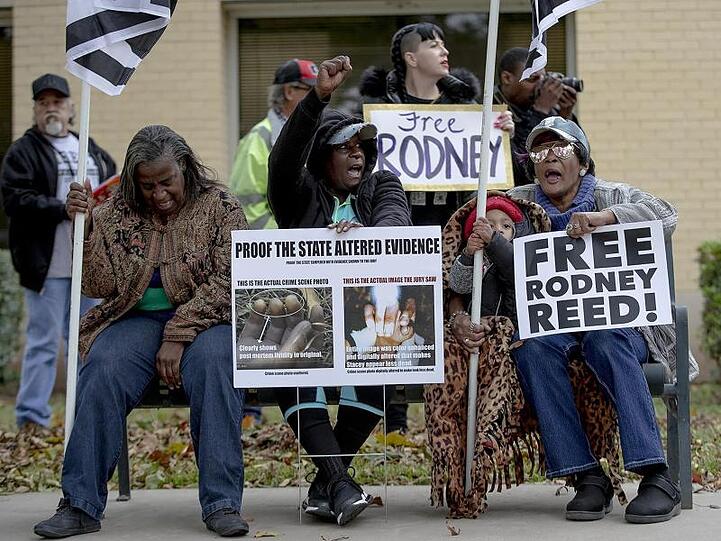 In Bastrop in Texas wird gegen die Hinrichtung von Rodney Reed demonstriert.