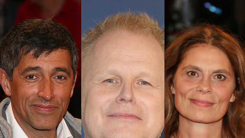 Unter anderen helfen auch Moderator Ranga Yogeshwar, Sänger Herbert Grönemeyer, und TV-Köchin Sarah Wiener (v. l.) Flüchtlingen jeweils auf ihre eigene Art Unter anderen helfen auch Moderator Ranga Yogeshwar, Sänger Herbert Grönemeyer, und TV-Köchin Sarah Wiener (v. l.) Flüchtlingen jeweils auf ihre eigene Art