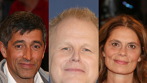 Unter anderen helfen auch Moderator Ranga Yogeshwar, Sänger Herbert Grönemeyer, und TV-Köchin Sarah Wiener (v. l.) Flüchtlingen jeweils auf ihre eigene Art
