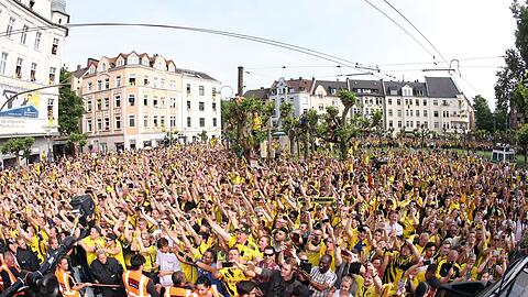 In Dortmund werden im Falle des Meistertitels mehr als 200.000 Fans erwartet.