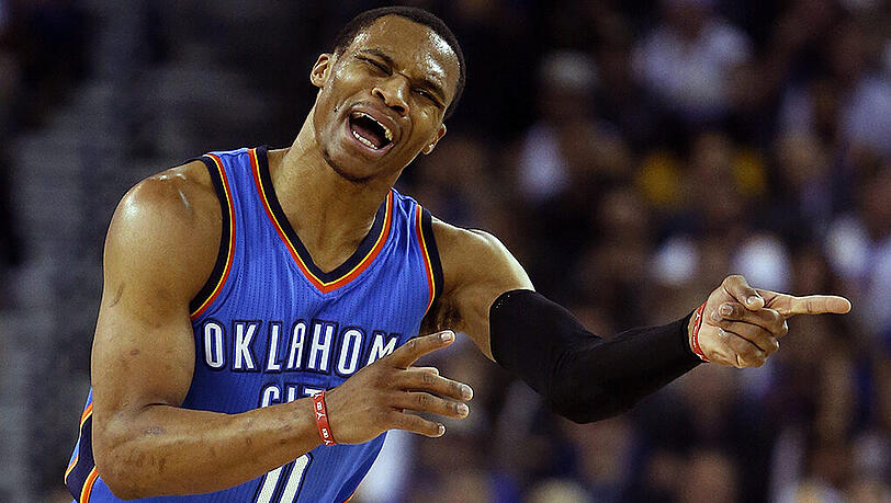 Läuft bei ihm: Russell Westbrook. Läuft bei ihm: Russell Westbrook.