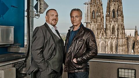 Ballauf und Schenk, alias Klaus J. Behrendt (r.) und Dietmar Bär, ermitteln als "Tatort"-Kommissare schon seit 1997 in Köln.