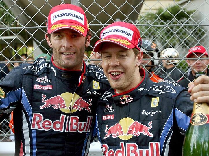 Da war die Welt zwischen Mark Webber (li.) und Sebastian Vettel noch in Ordnung.