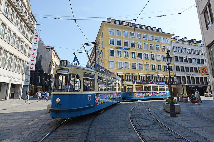 So hat die frühere Münchentram ausgesehen, ein historisches Gefährt vom Typ M4 aus dem Jahr 1957, sie war ab 2002 im Einsatz, bis 2019. Dann wurde der Betrieb erst mal eingestellt. So hat die frühere Münchentram ausgesehen, ein historisches Gefährt vom Typ M4 aus dem Jahr 1957, sie war ab 2002 im Einsatz, bis 2019. Dann wurde der Betrieb erst mal eingestellt.