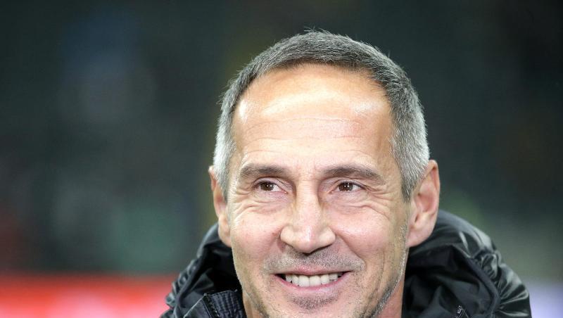 Frankfurts Trainer Adi Hütter war mit der Leistung seiner Mannschaft zufrieden.