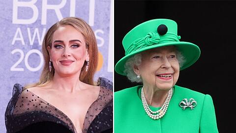Adele (l.) sollte angeblich für die Queen singen.