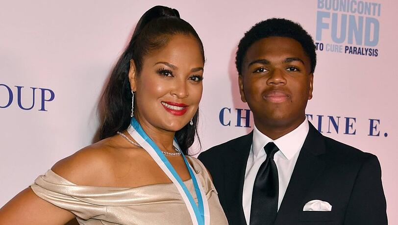 Laila Ali brachte ihren Sohn Curtis Jr. mit auf den roten Teppich.