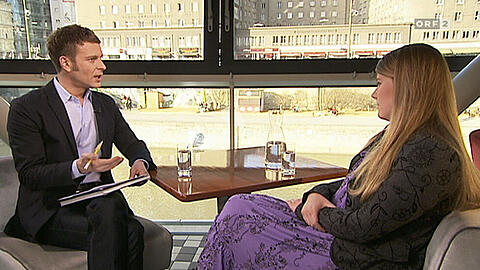 Natascha Kampusch im Interview mit dem ORF.