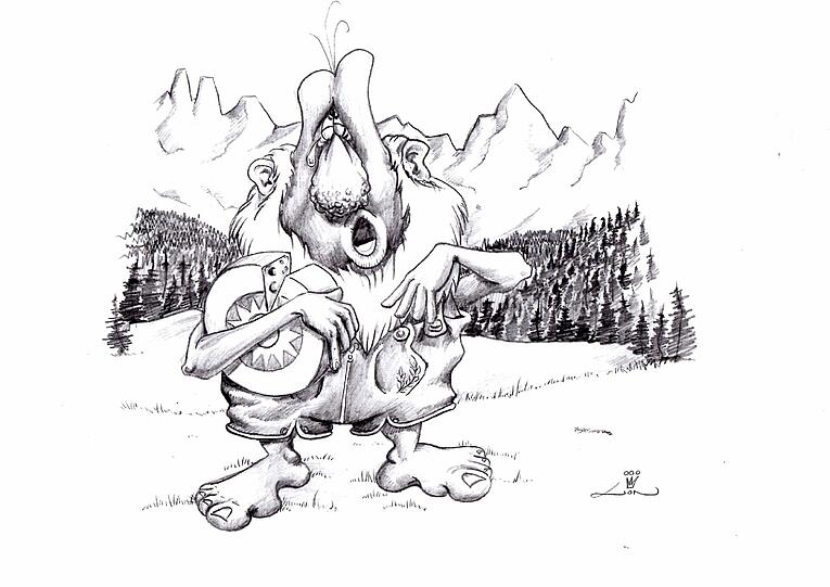 Ein wilder Kerl, der Kasermandl.