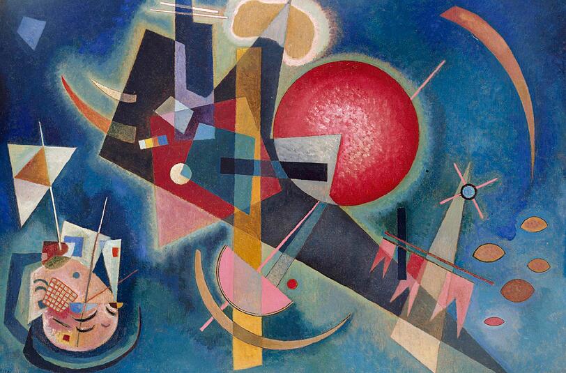 Wassily Kandinskys &bdquo;Im Blau, 1925&ldquo; hängt sonst in der Kunstsammlung Nordrhein-Westfalen, Düsseldorf.