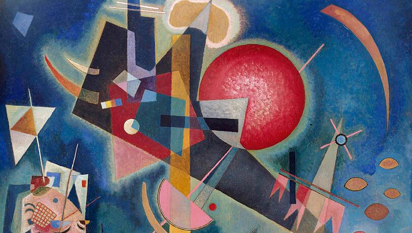 Wassily Kandinskys „Im Blau, 1925“ hängt sonst in der Kunstsammlung Nordrhein-Westfalen, Düsseldorf. Wassily Kandinskys „Im Blau, 1925“ hängt sonst in der Kunstsammlung Nordrhein-Westfalen, Düsseldorf.