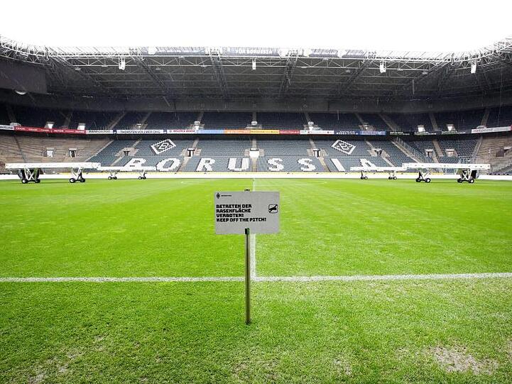 Das Wiederholungsspiel zwischen Borussia Mönchengladbach und dem 1. FC Köln findet in einem Borussia-Park ohne Zuschauer statt.
