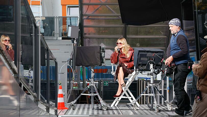Heidi Klum dreht derzeit in München für die neue GNTM-Staffel. Heidi Klum dreht derzeit in München für die neue GNTM-Staffel.